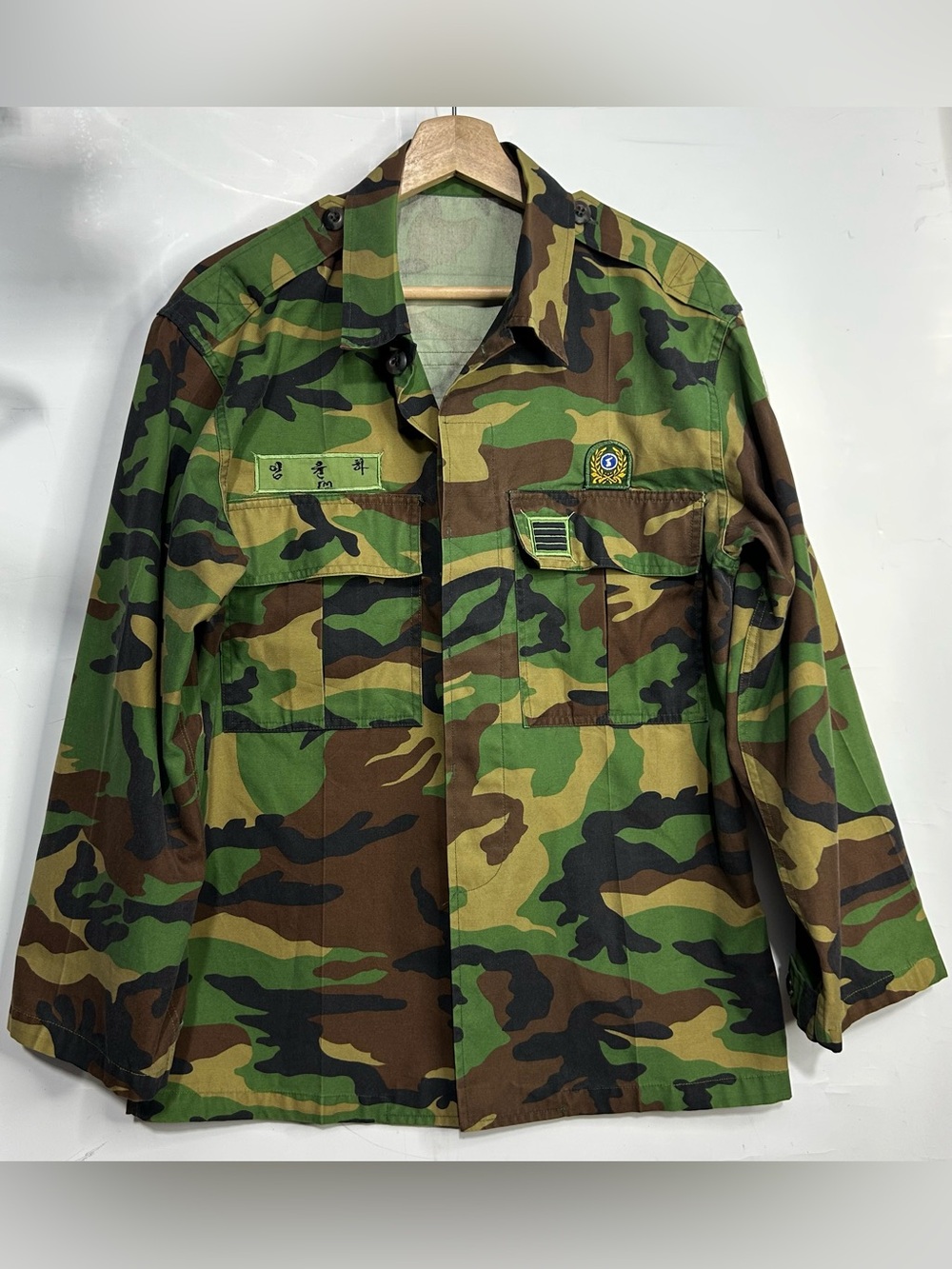 Reworked Camouflage "Make America Great Again" Patched Vintage Combat Jacket M